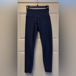 ALO Yoga 7/8 High-Waist Airlift Leggings - SMALL - NAVY